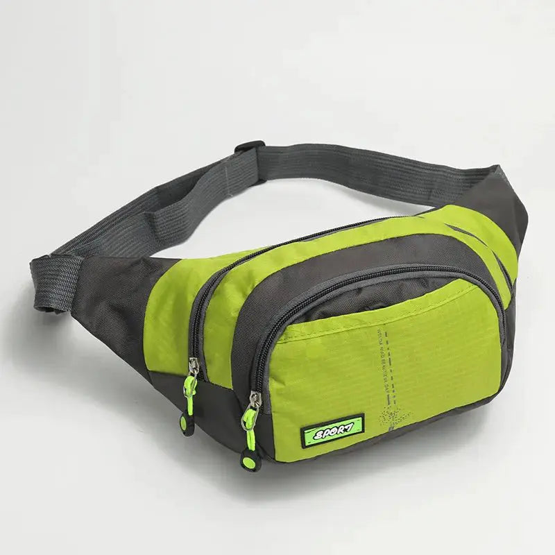 Travel Waist Bag Zipper Outdoor Sports Shoulder Bag Men's and Women's Waterproof Fashion Large - capacity Adjustable - Simples Market