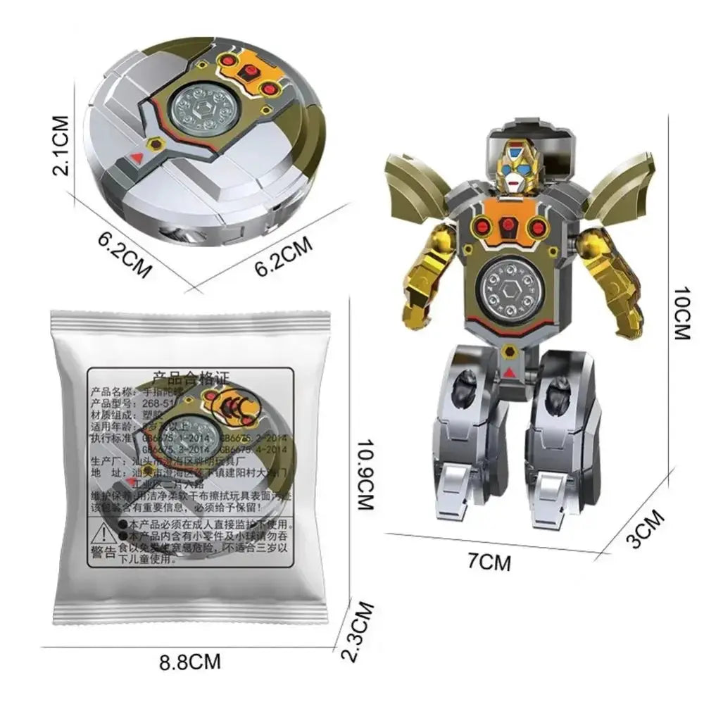 New 360 Rotating Ball Deformation Robot Fingertip Gyro Toy For Stress Relief Decompression Adults And Kids Gift