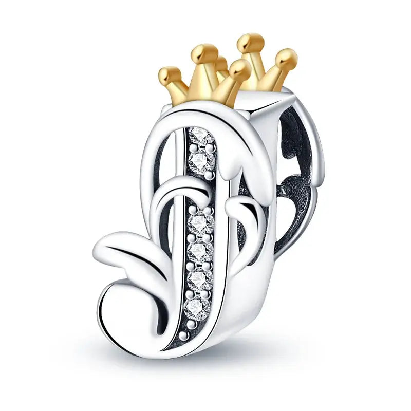 925 Sterling Silver Alphabet Charms A to Z Beads for Women Fit Original Bracelet DIY Jewelry Gift