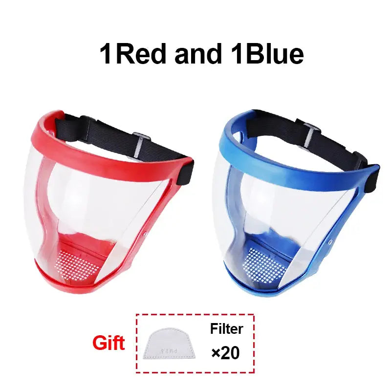 Transparent Face Shield Mask For Work Protection Reusable Protective Shield For Kitchen And Hospitality