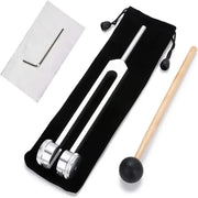 128 Hz Weighted Bio Acoustic Tuning Fork Set For Healing Chakras Sound Therapy Stress Relief