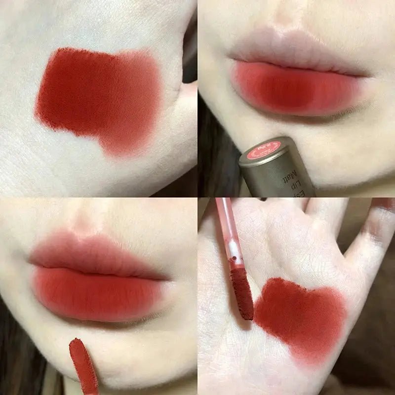 Single Velvet Matte Mist Lip Gloss Waterproof Liquid Lipstick Smudge Proof Not Fade Cup Lip Glaze