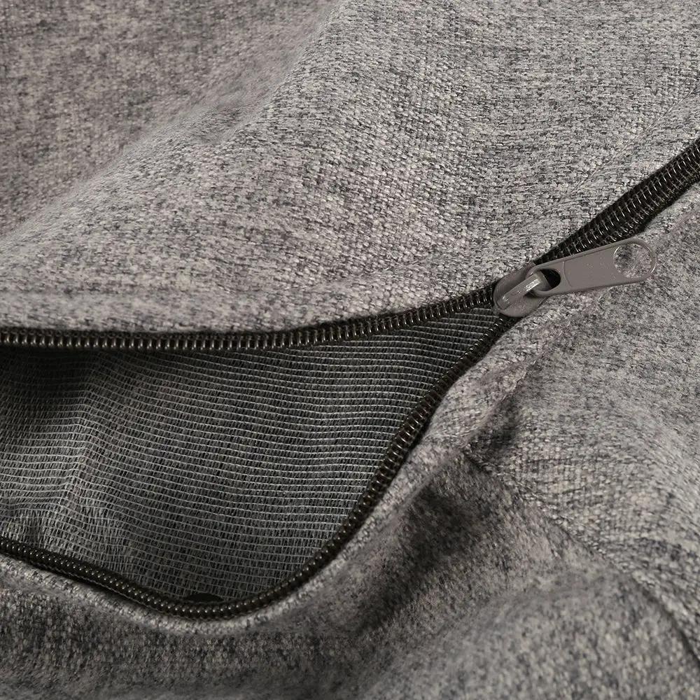 Bean bag chair cover by Simples Market in grey with zipper closure; filler not included.