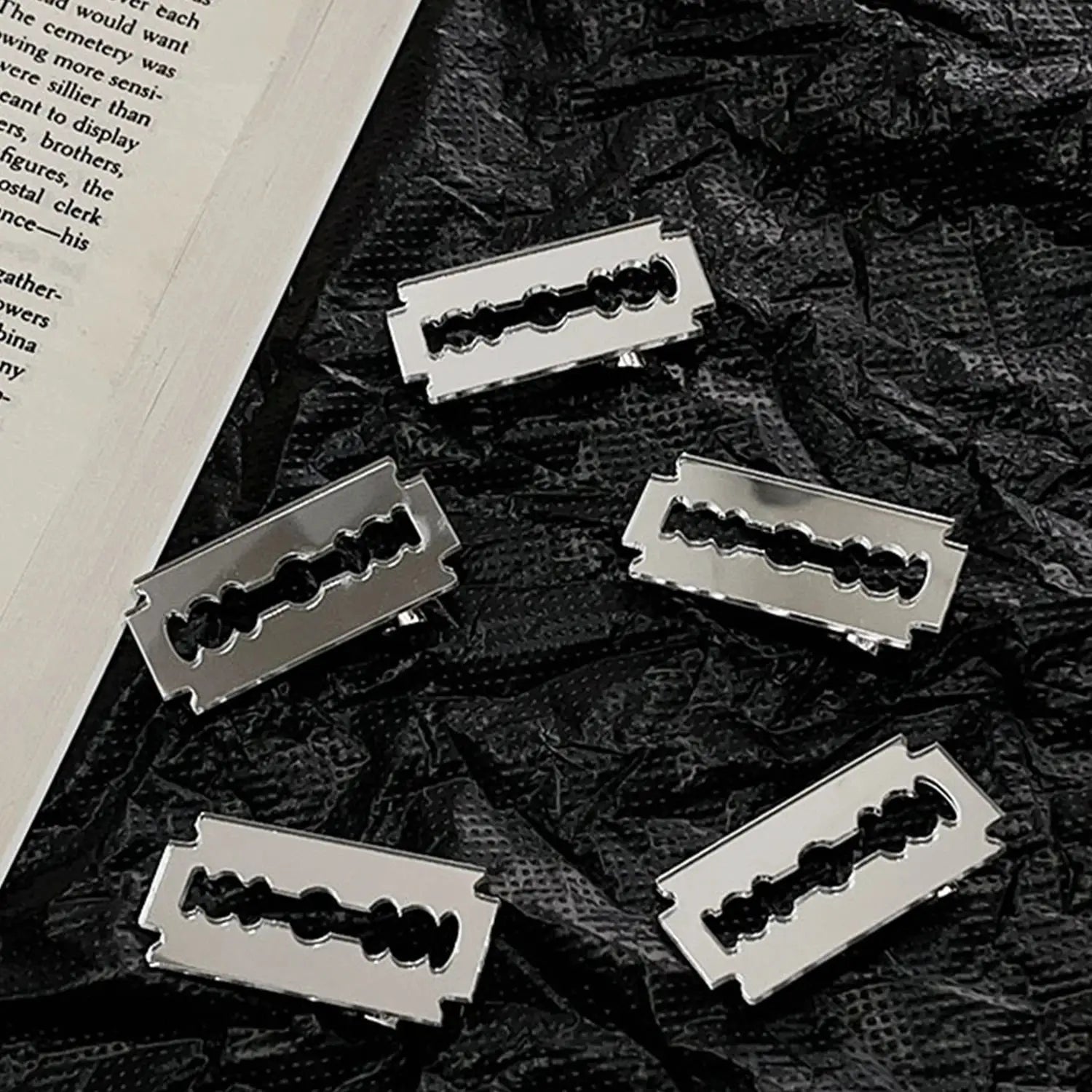 Creative Knife Shape Hair Clips For Women And Girls Edgy Lightweight Alloy Plastic Hairpins