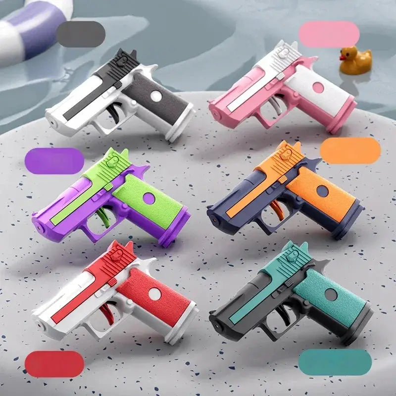 Mini Water Pistol Mechanical Continuous Firing Water Gun For Summer Pool Parties Outdoor Games