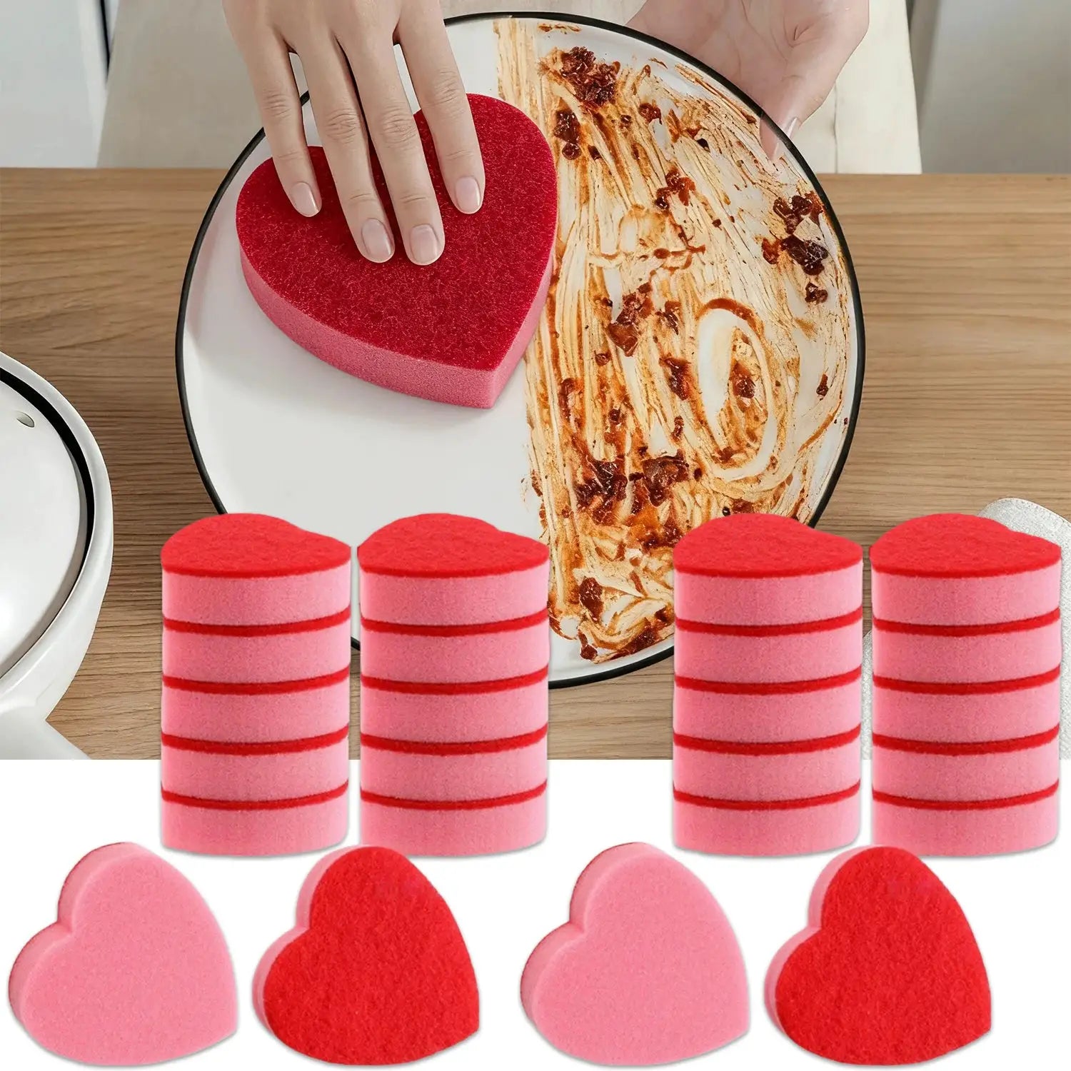Non Scratch Kitchen Scrub Sponges For Gentle Cleaning Of Stovetops Sinks And Kitchen Surfaces