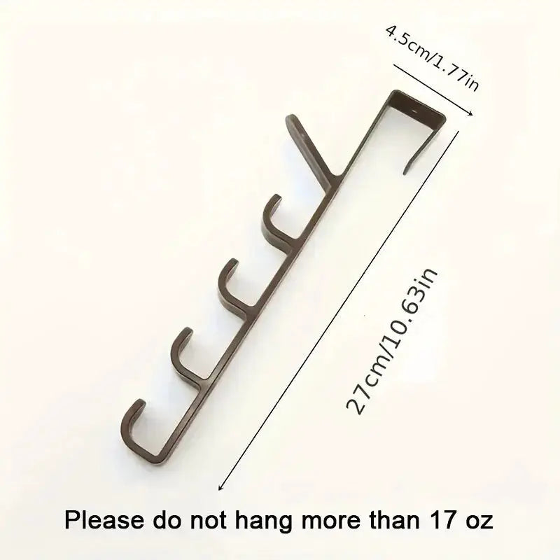 Over The Door Clothes Hanger Rack Plastic Home Storage Organizer For Bedroom Purse Holder For Bags Rails