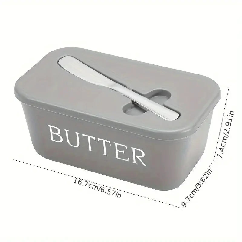 Home Essentials Butter Container With Knife Sealed Airtight Butter Box For Easy Slicing And Serving