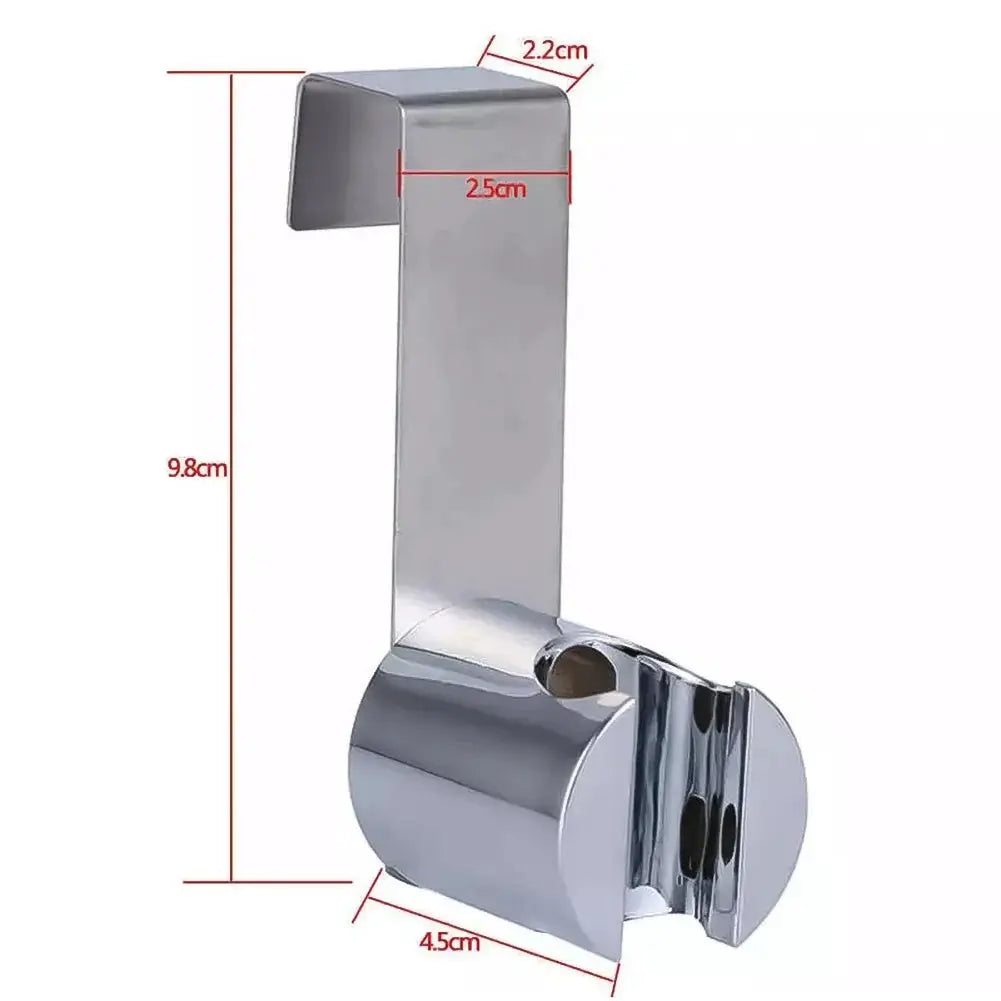 Stainless steel bidet sprayer holder by Simples Market, wall-mount chrome bathroom bracket