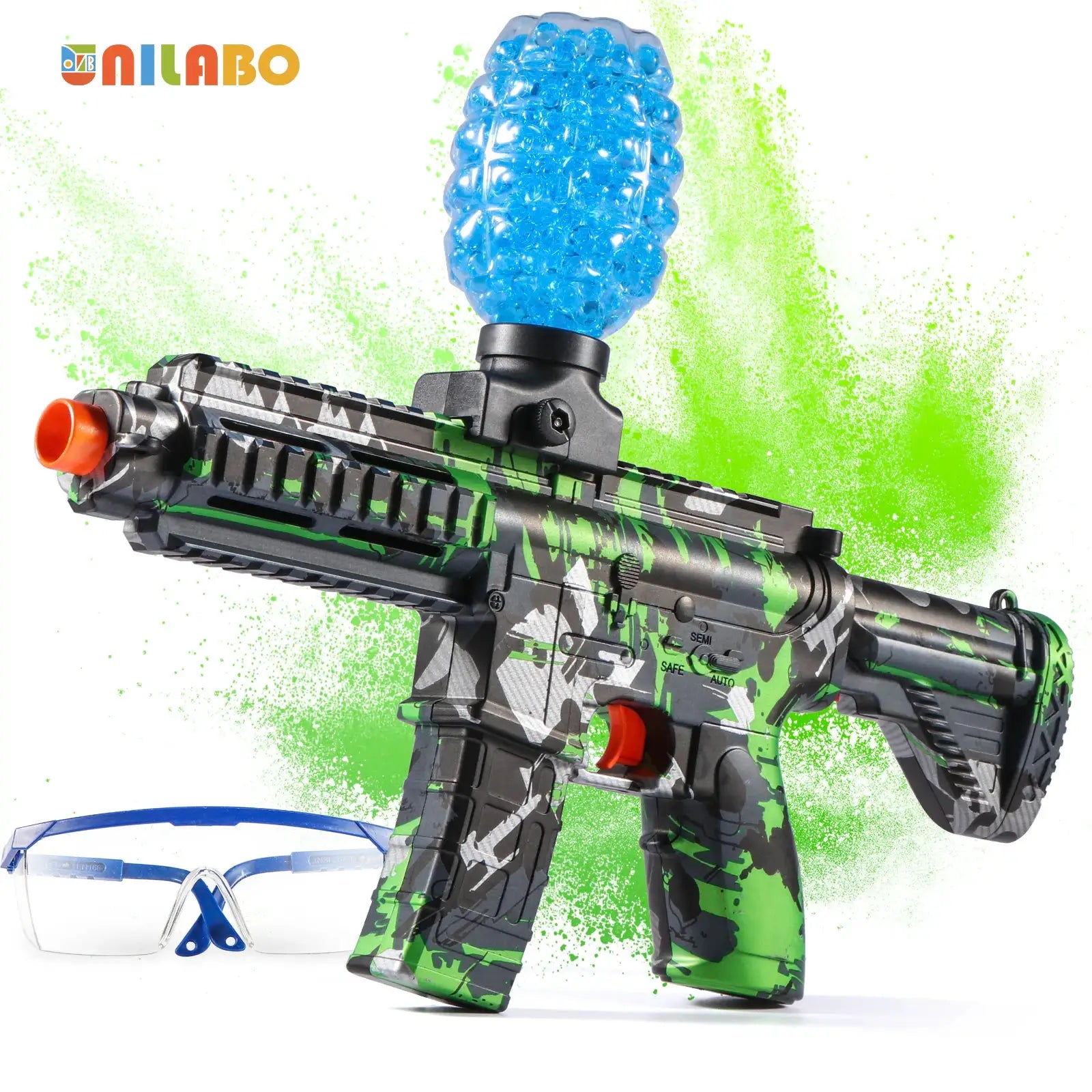 M416 Electric Ball Blaster Toy Gun High Speed Metallic Finish Rechargeable Outdoor Party Gift