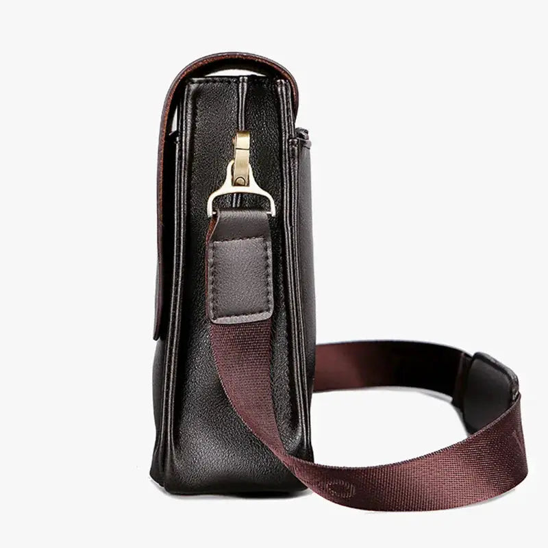 Polo Leisure Men's PU Material Single Shoulder Bag With Adjustable Strap For Business And Leisure