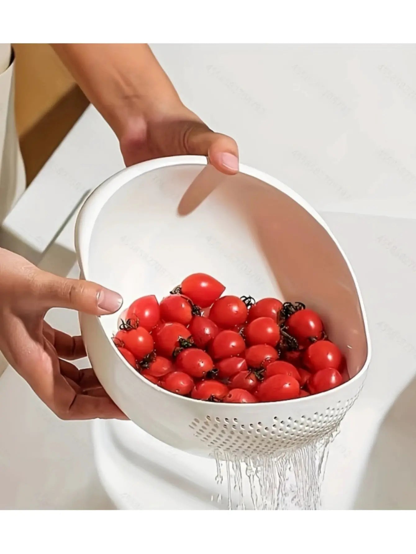 Greenhaven Eco Friendly Rice Drainage Basket Multi Purpose Sieve For Rinsing Rice Fruits And Vegetables