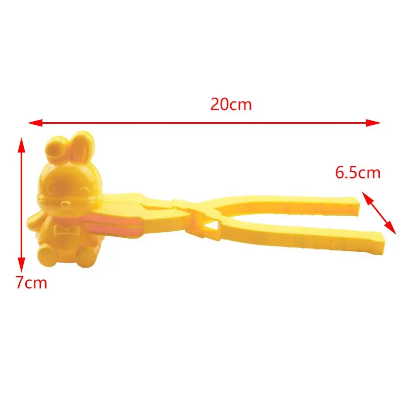 Duck Rice Mold DIY Snowball Maker with Handle Eco Friendly PP Plastic Cute Animal Rice Shaper for Kids and Adults