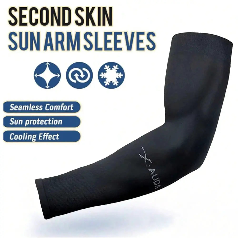 Set Of 3 Ice Silk Arm Sleeves Unisex Summer UV Protection For Outdoor Riding Driving Fishing
