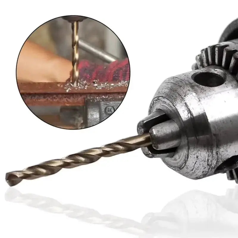 10 Piece Set HSS M35 Cobalt Drill Bits 1 To 3 Mm For Metal And Stainless Steel High Speed Coated Bits