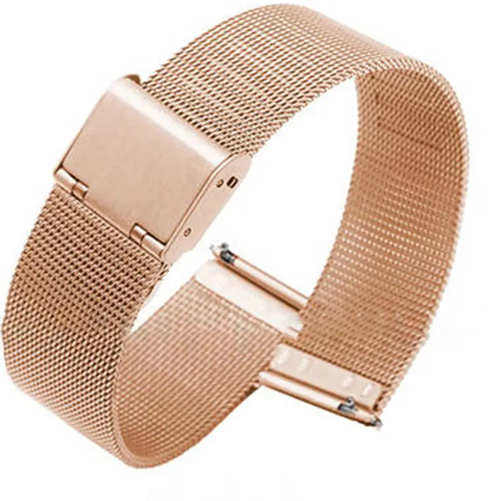 Stainless Steel Mesh Watch Band Quick Release Replacement Strap 12mm 14mm 16mm 18mm 20mm 22mm for Men Women