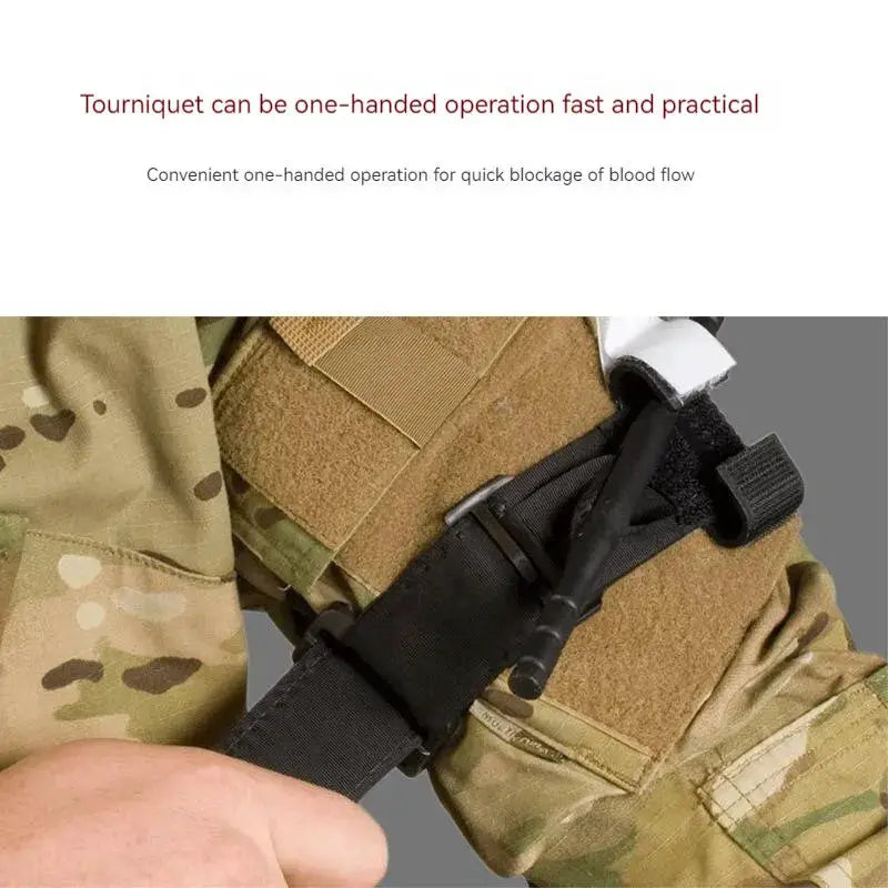 65 Cm Outdoor Rotary Tourniquet Tactical Belt Metal First Aid Military Grade Emergency Response