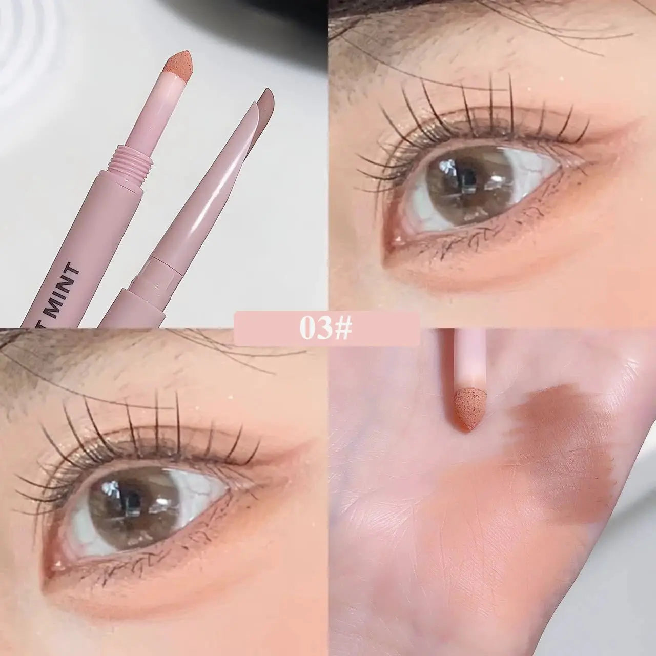 Sweetmint Meniscus Double Ended Eyeliner Shadow Two In One Eye Makeup Naturally Brightening Long Lasting