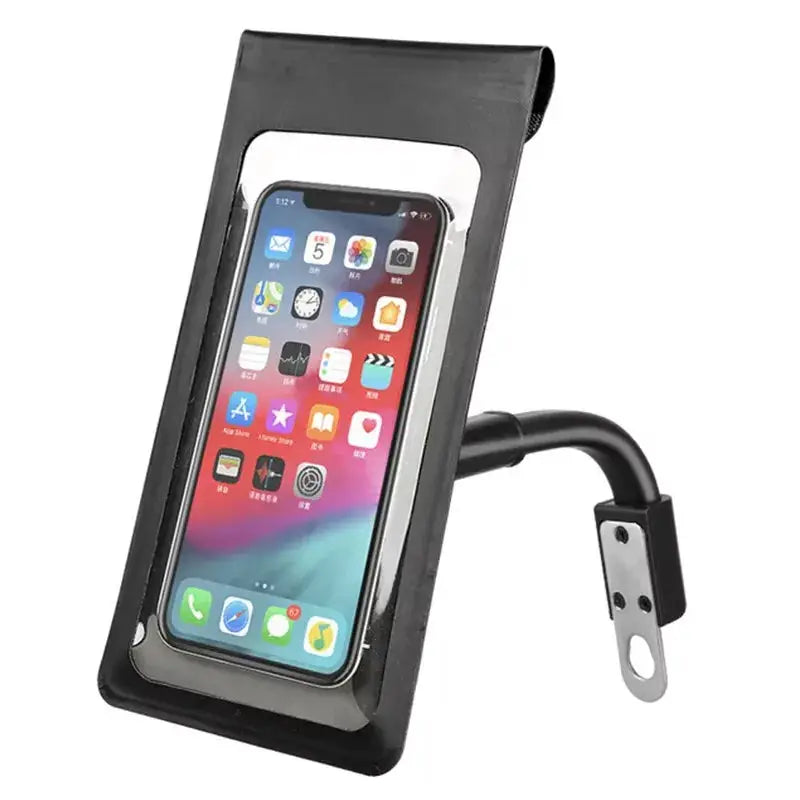 CycleGuard Waterproof Bicycle Phone Holder With TPU Touch Screen For 6.5 Inch Smartphones Full Screen Access