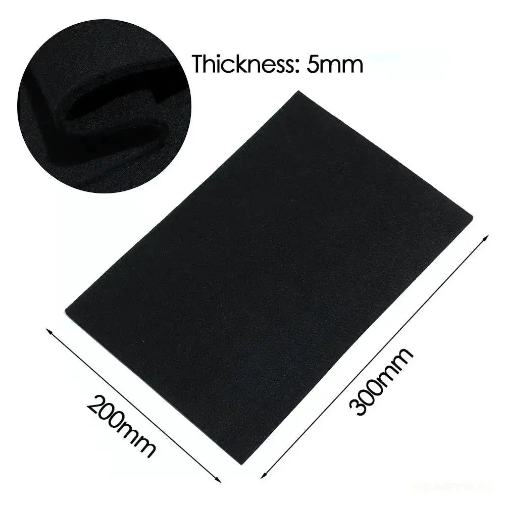 Fireproof pad, black welding protective blanket, 30x20 cm, 5 mm thick, Simples Market