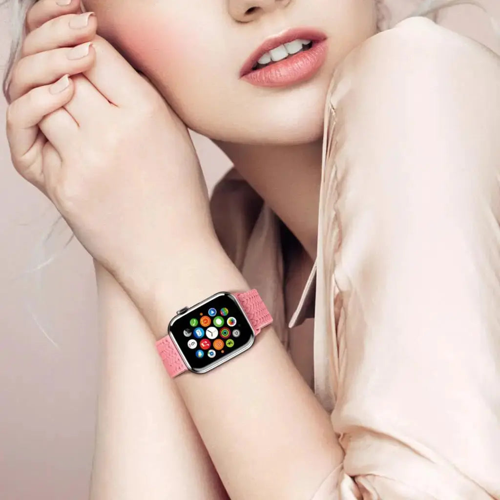 Strap For Apple watch band 46mm 45mm 44mm 49mm 40mm 41mm 42mm Braided loop correa bracelet iWatch series 10 8 9 7 5 2030