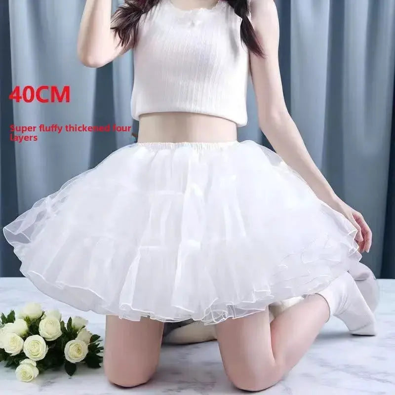 Lolita Flying Saucer Petticoat Boneless Maximum Volume Crinoline With Invisible Wire Free Underskirt Comfort