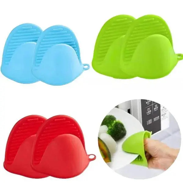 Silicone Heat Resistant Oven Gloves For Microwave And Baking Ovens Thickened Construction