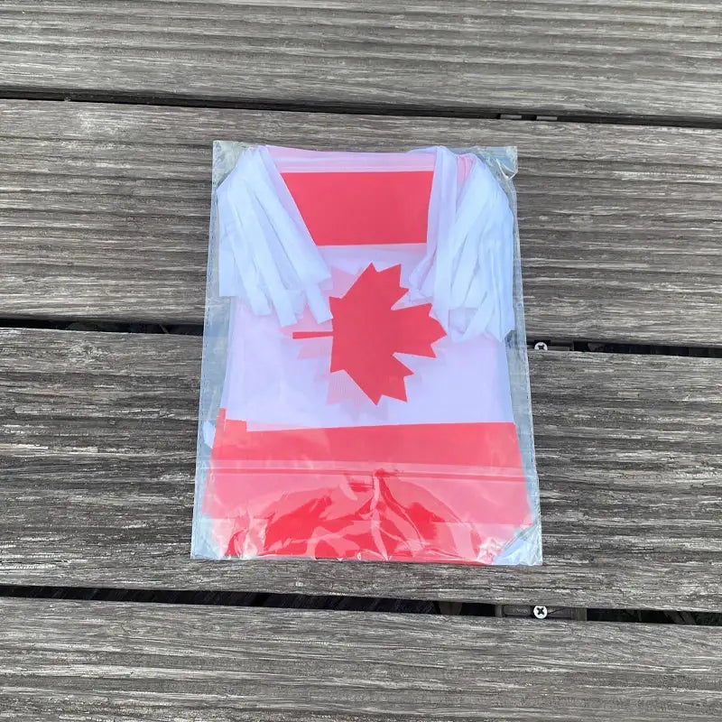 Canada Bunting Flags 20Pcs Set Pennant Banner for Parties and Holidays