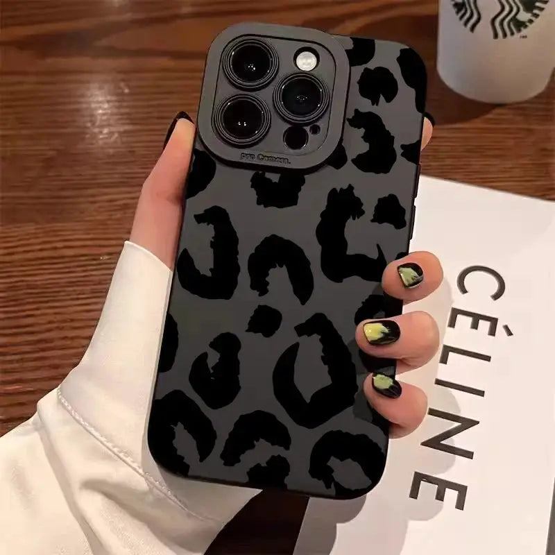 Leopard Design Phone Case for iPhone 7 Through 17 Series With Full Camera Protection and TPU Build