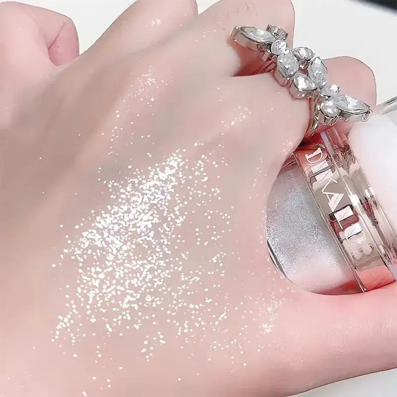Glitter Fairy Highlight Powder Body Glitter For Bride Wedding Sparkle Makeup With Wet Diamond Finish