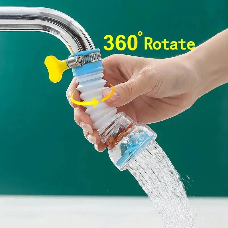 Anti Splash Kitchen Faucet With 360 Degree Rotating Hose Universal Water Faucet For Multifunction Wash Basin