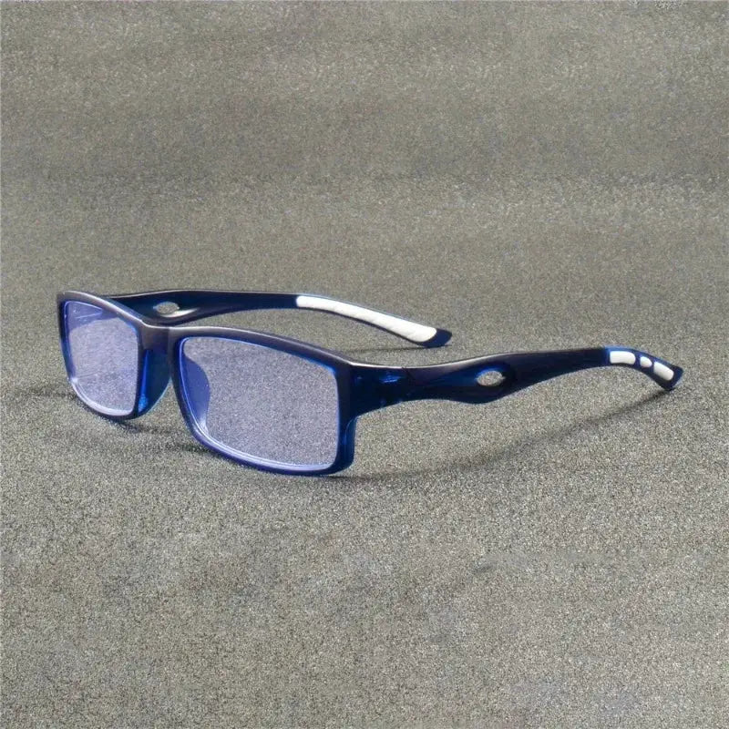OptiFlex Five Pairs Unisex Reading Glasses With Retro Square Frames Durable Plastic Frame For Everyday Comfort
