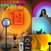 Smart Sunset Lamp USB RGB Night Light Tuya App Remote Projection