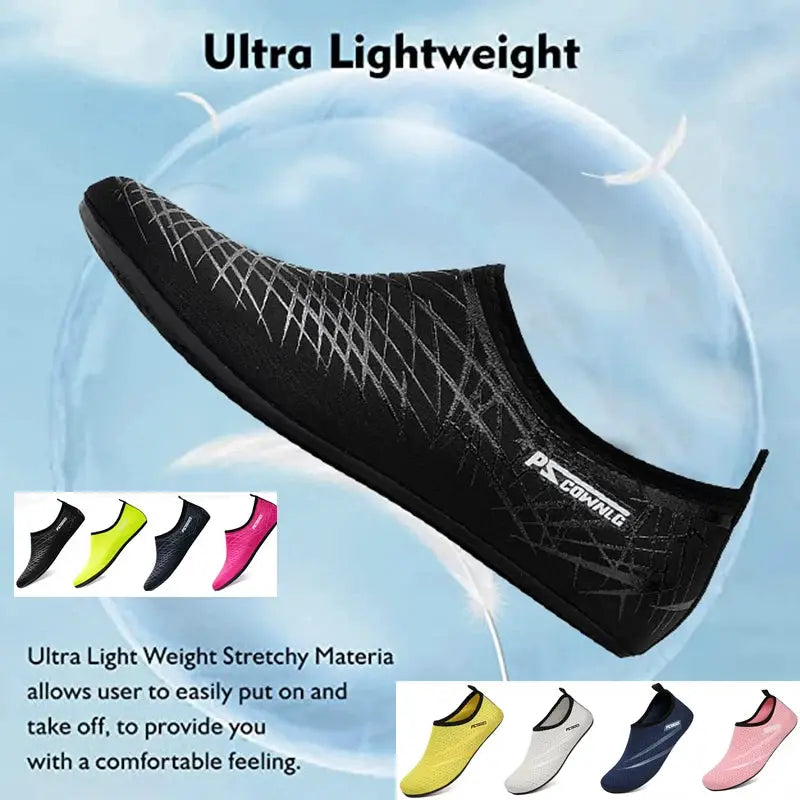 AquaStride Barefoot Water Sports Shoes Quick Dry Slip On For Men And Women Breathable Lightweight Swim Footwear
