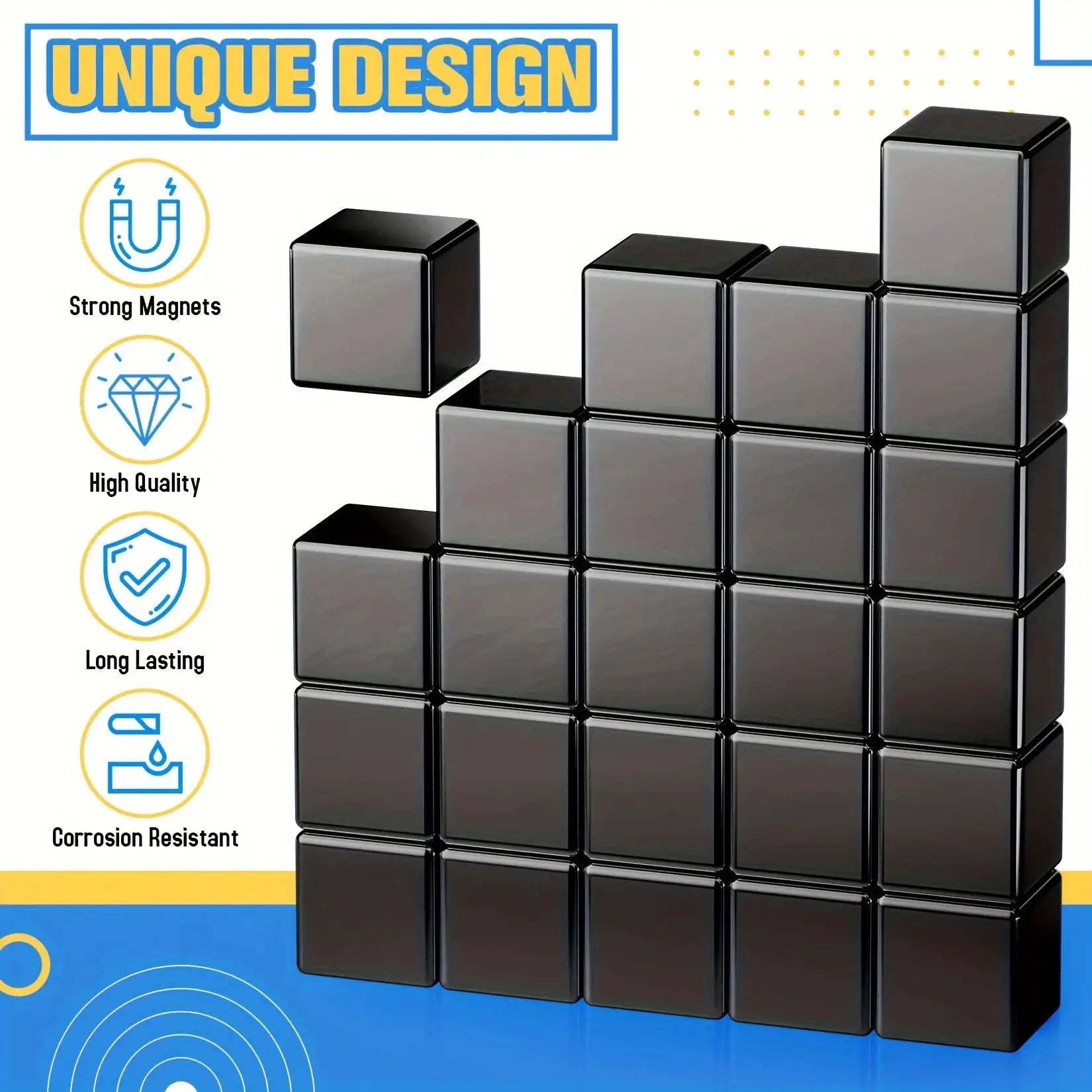 Strong Square Magnets With Pull Force For Refrigerator Garage Kitchen Office Crafts Science Projects And Easter Decor