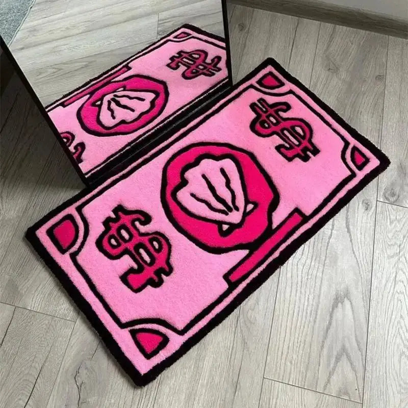 Coin Decorative Carpet 100 Polyester Modern Door Mat Bedside Blanket Bathroom Floor Mat For Home Entryway