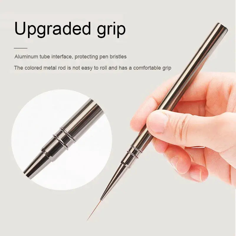 ZJS Nails Art Liner Brushes Professional Striping Tools for Precise Elongated Nail Art Lines 6mm 9mm 12mm 15mm 18mm