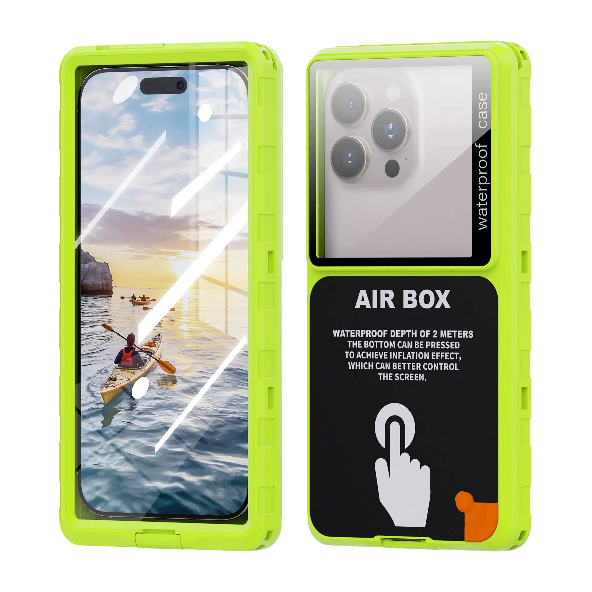 Shellbox Waterproof Phone Case 6.9 Inch Universal Touch Screen IP68 Underwater Dust And Drop Protection