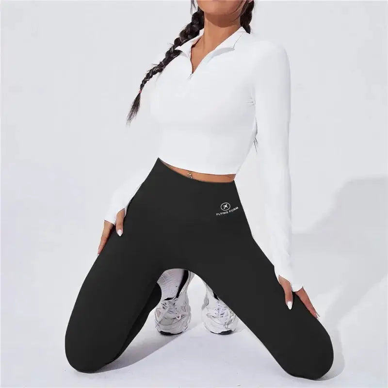 High Waist Thermal Yoga Leggings For Women Butt Lifting Gym Fitness Tights With Stretch
