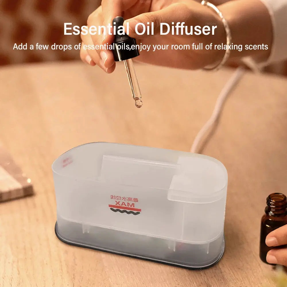 Aroma Humidifier Flame Essential Oils Diffuser For Home Bedroom Mini Air Fragrance Diffuser With LED Night Light