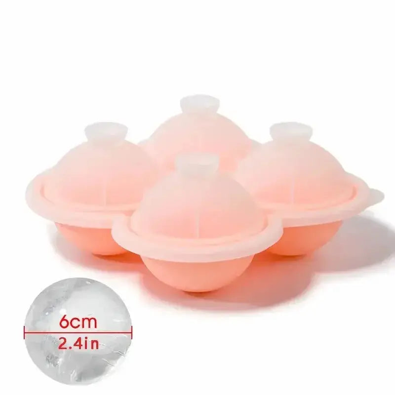 Large Silicone Ice Cube Tray 1pc Easy Release No Leakage for Whiskey Cocktails Juice and Parties