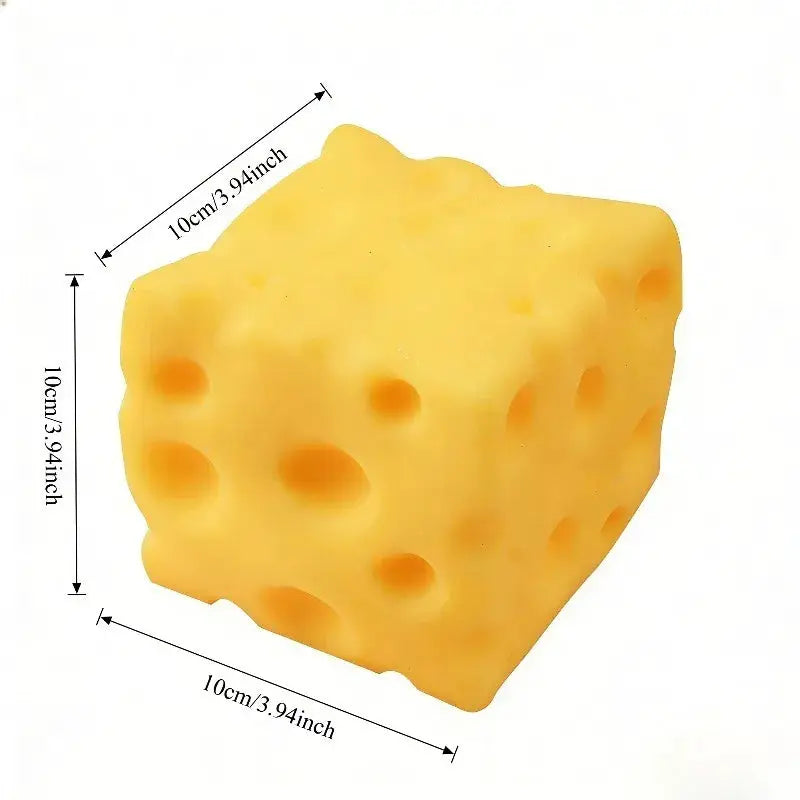 Giant Extra Large Cheese Squeeze Toy Shapeable Venting Ball Slow Rebound Fidget Toy For Adults Gift