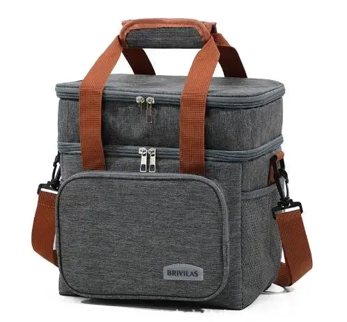 SmartCarry Fashion Crossbody Insulated Lunch Bag Large Capacity Keeps Food Fresh All Day Waterproof Oxford Cloth
