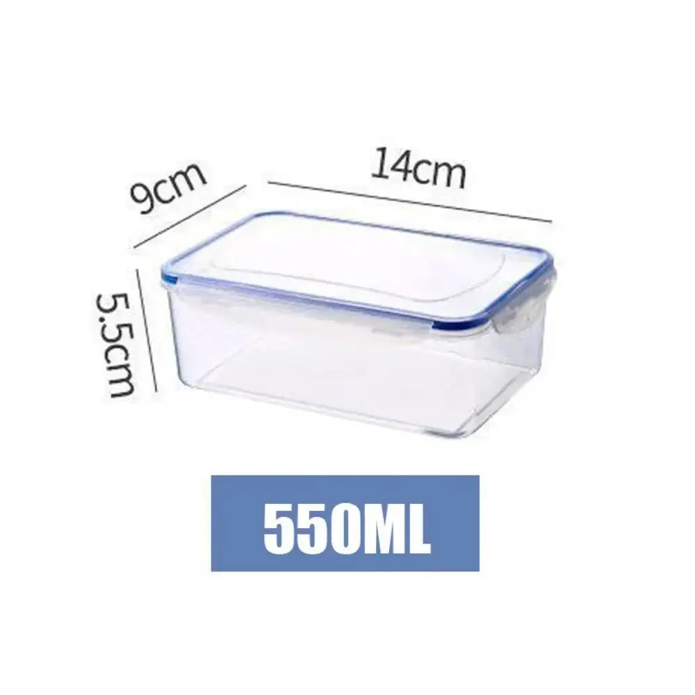 FreshLock Rectangular Refrigerator Storage Box With Lid Sealed Transparent Stackable Food Containers