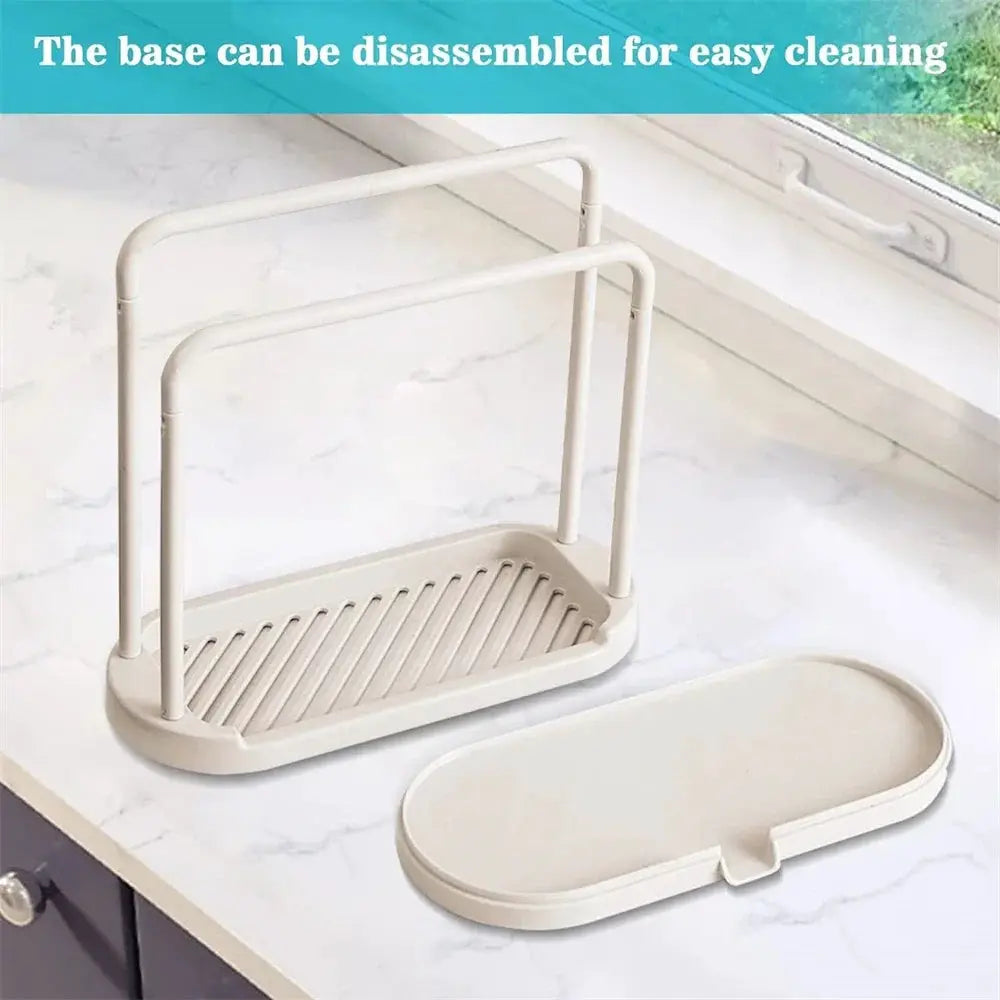 SwiftSavor Kitchen Rag Drain Stand Hygienic Ventilated Drainage Shelf For Sponges And Rags