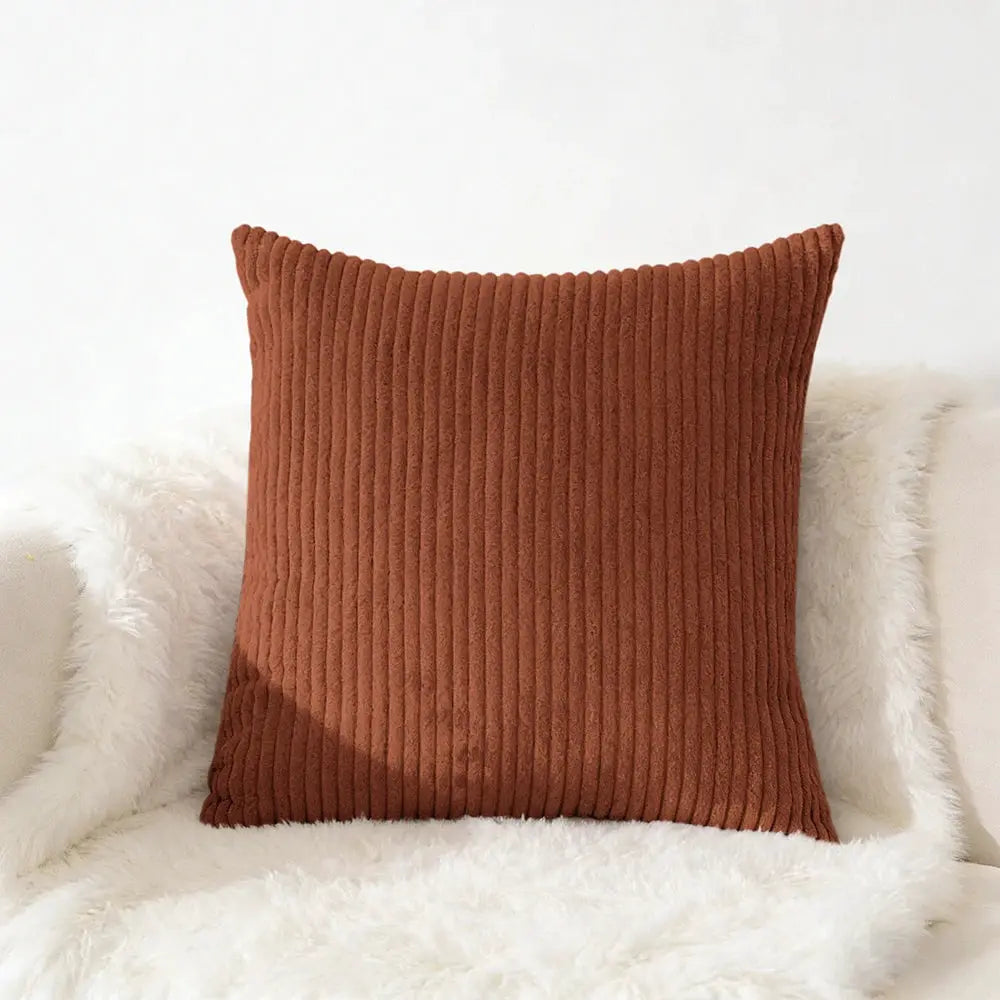Corduroy pillow cover by Simples Market, brown, 40x40/45x45/50x50/30x50 cm cushion cover