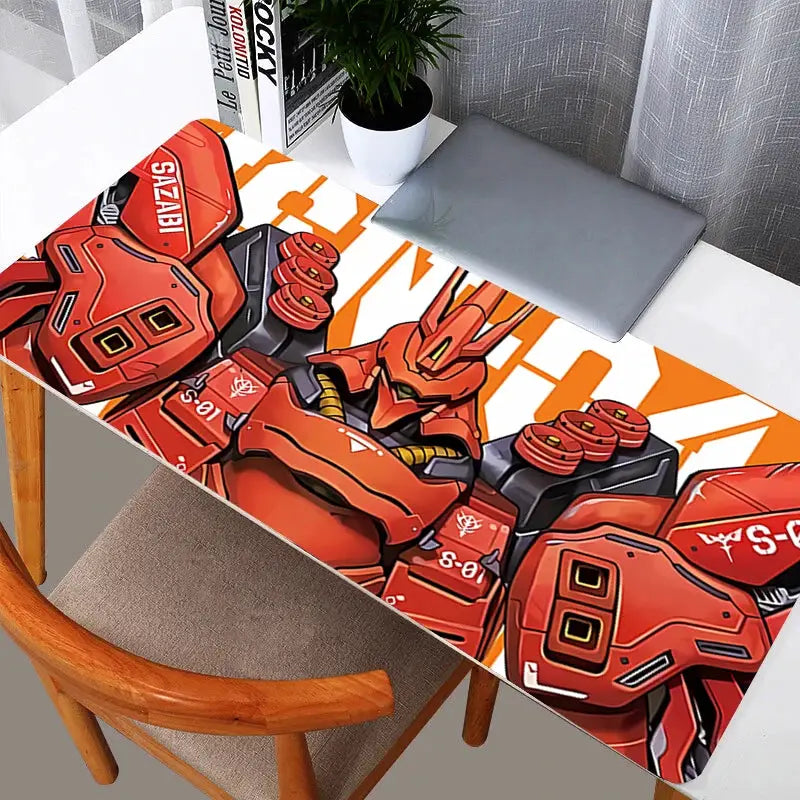 Gundam Anime Desk Mat XXL Keyboard And Mouse Pad For Computer Table Gaming Accessories