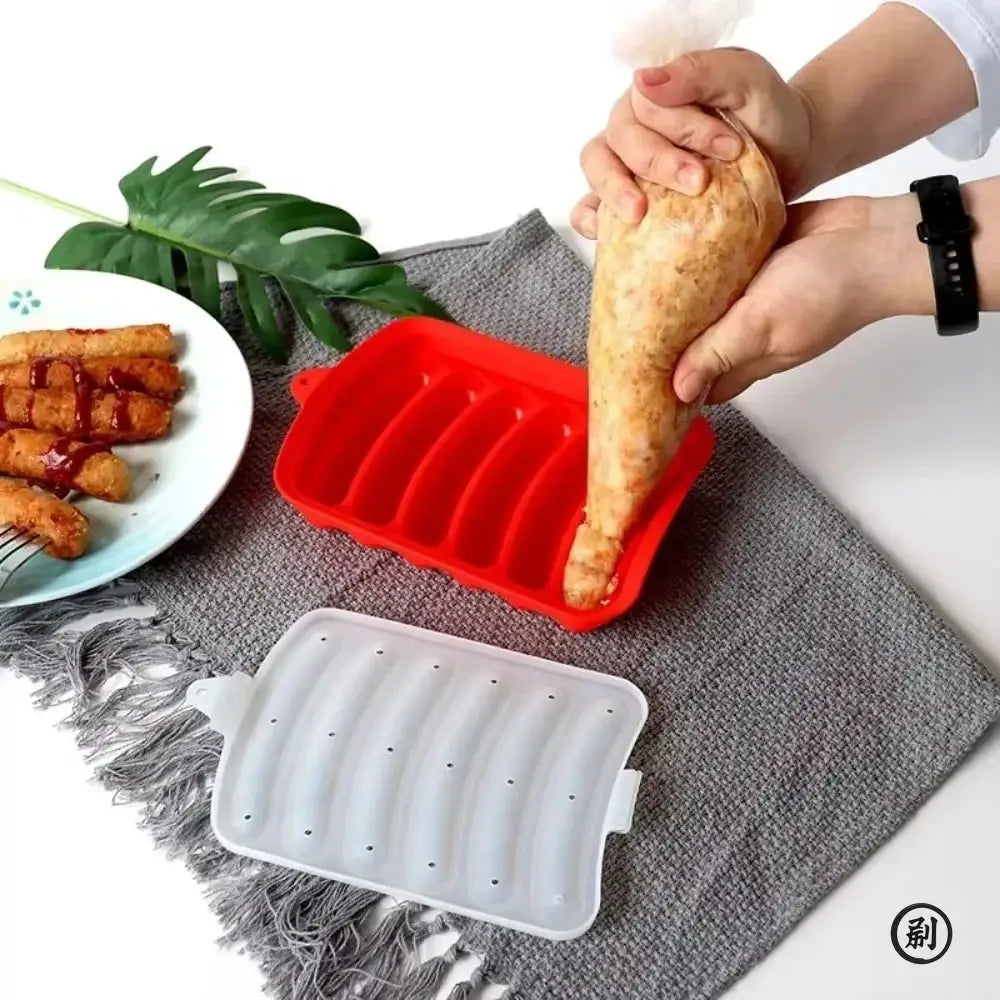 DIY Food Grade Silicone Sausage Mold for Home Use, Baby Food Supplements, Hot Dogs, Ham, Sausage Baking Mold