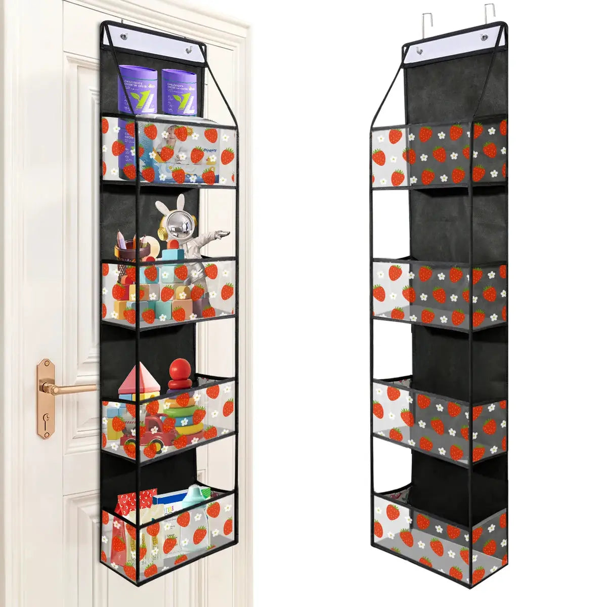 Over the Door Hanging Organizer 4 Or 6 Layer Storage for Cosmetics Nursery Bathroom Closet Bedroom Dorm