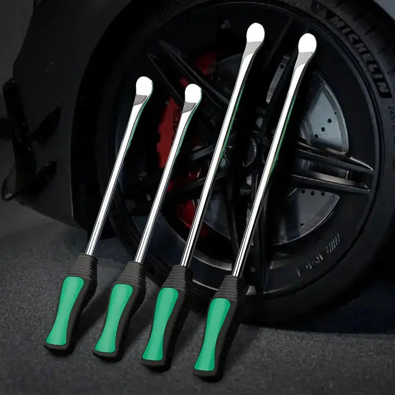 Tire levers set of 4 from Simples Market with green and black ergonomic handles